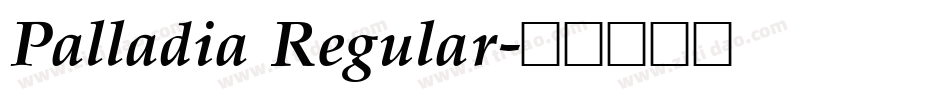 Palladia Regular字体转换